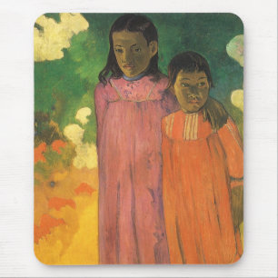 Alfombrilla De Ratón Dos hermanas de Paul Gauguin, Bella Artes Vintage
