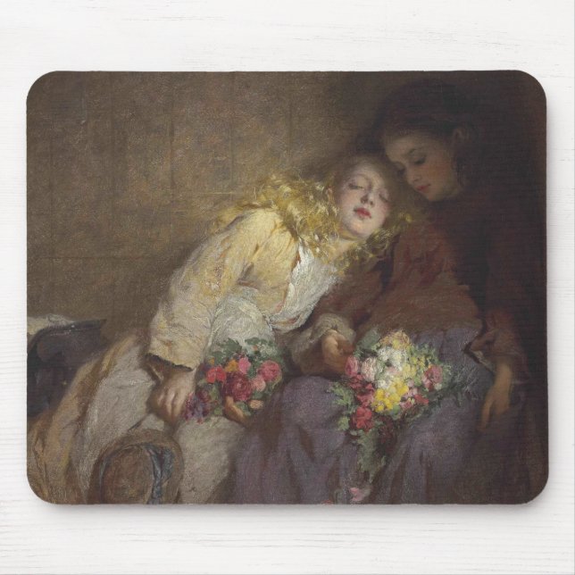 Alfombrilla De Ratón Dos jóvenes Chicas regresan a casa (Frente)