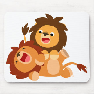 Alfombrilla De Ratón Dos jugosos y juguetones Personalizados Lions Mous