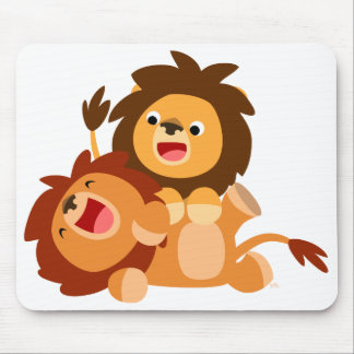 Alfombrilla De Ratón Dos jugosos y juguetones Personalizados Lions Mous