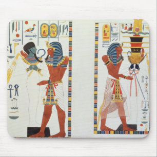 Alfombrilla De Ratón Dos murales de las tumbas de los reyes de Thebes,
