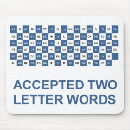 Alfombrilla De Ratón Dos palabras en la versión estadounidense