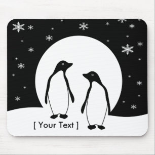 Alfombrilla De Ratón Dos pingüinos Mousepad