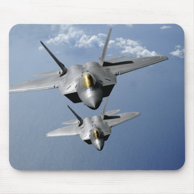 Alfombrilla De Ratón Dos raperos F-22 sobrevuelan el Océano Pacífico (Frente)