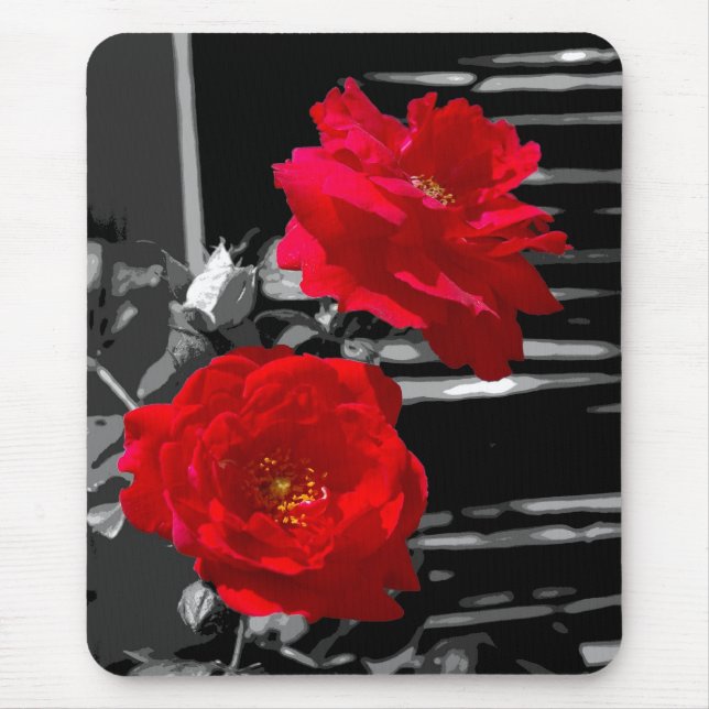 ALFOMBRILLA DE RATÓN DOS ROSAS ROJAS (Frente)