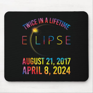 Alfombrilla De Ratón Dos Veces En Una Camiseta Eclipse Solar De Por Vid
