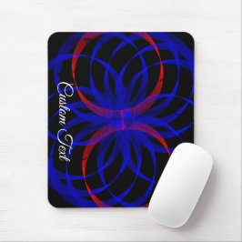 Alfombrilla De Ratón Double Blueberry Color Geometric Mouse Pad