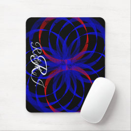 Alfombrilla De Ratón Double Blueberry Color Geometric Mouse Pad