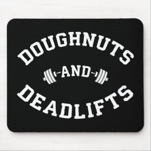 Alfombrilla De Ratón Doughnut and Deadlifts - Divertido entrenamiento p