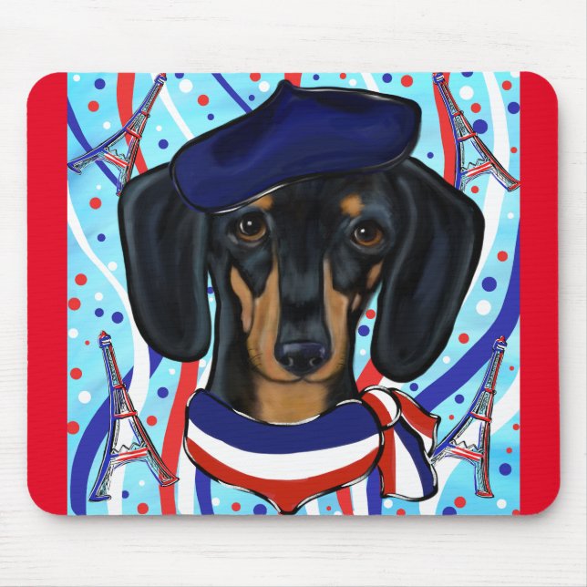 Alfombrilla De Ratón Doxie Francés (Frente)