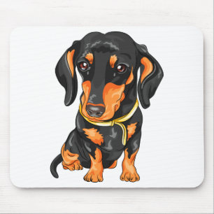 Alfombrilla De Ratón Doxin Cute Perro Weiner Perro Personalizado Dachsh