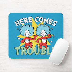 Alfombrilla De Ratón Dr. Seuss Cosa Uno Cosa Dos Aquí Viene el Proble