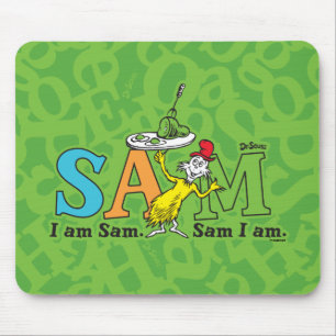 Alfombrilla De Ratón Dr. Seuss Soy Sam. Sam soy yo.