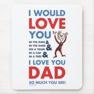 Alfombrilla De Ratón Dr. Seuss   Te quiero papá tanto que ya ves