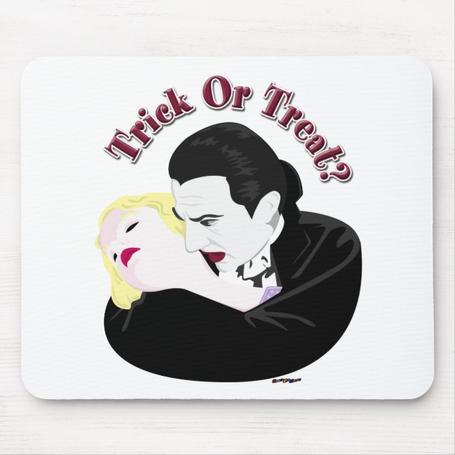 Alfombrilla De Ratón Drácula, ¿Truco o trato? (Frente)