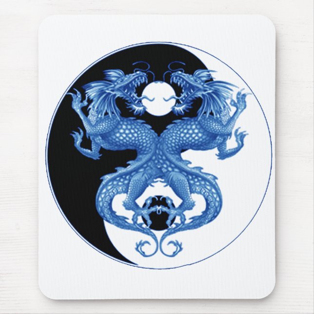 Alfombrilla De Ratón Dragón 2 de Yin Yang (Frente)