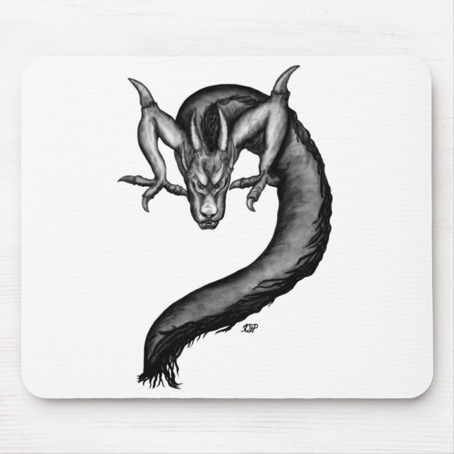 Alfombrilla De Ratón Dragón al estilo del tatuaje (Frente)