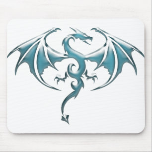 Alfombrilla De Ratón Dragón azul