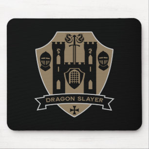 Alfombrilla De Ratón Dragón Caballero Inglés Medieval