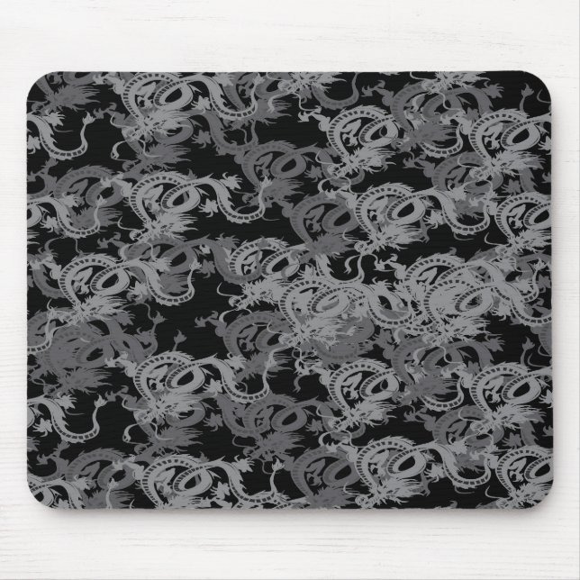 Alfombrilla De Ratón Dragón chino Ying Yang (Frente)
