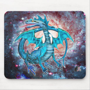 Alfombrilla De Ratón Dragón cosmético turquesa