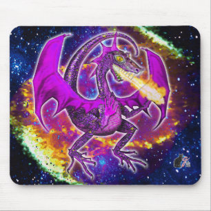 Alfombrilla De Ratón Dragón cosmológico de Tourmaline