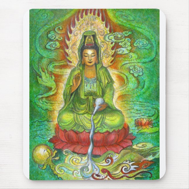 Alfombrilla De Ratón "Dragón de agua" Kuan Yin (Frente)