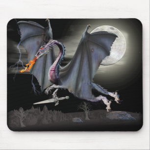 Alfombrilla De Ratón Dragón de fantasía