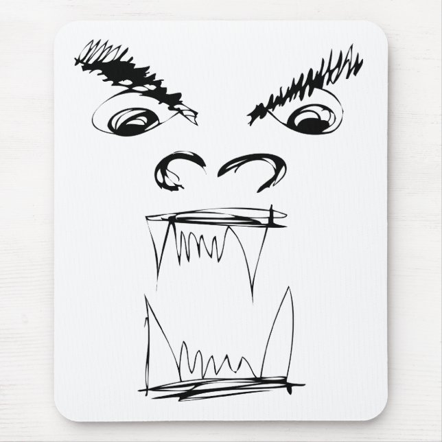 Alfombrilla De Ratón Dragón enojado (Frente)