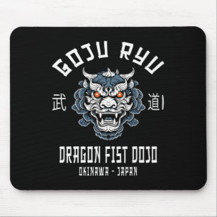 Alfombrilla De Ratón Dragon Fist Dojo Karate Goju Ryu 