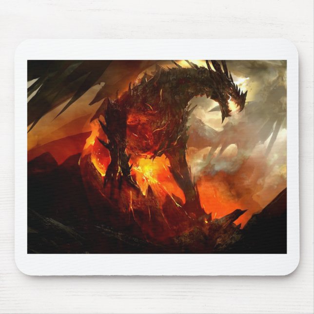 Alfombrilla De Ratón Dragón gigante asombroso (Frente)