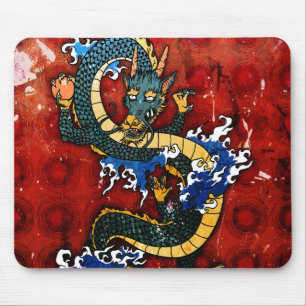 Alfombrilla De Ratón Dragón japonés - Buena fortuna