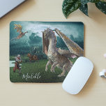 Alfombrilla De Ratón Dragon Knight Medieval Castle Fantasy Personalizad<br><div class="desc">Este diseño se creó a través del arte digital. Puede ser personalizado en el área de proporcionar o personalizar eligiendo la opción de pulsar para personalizar y cambiando el nombre, las iniciales o las palabras. También puede cambiar el color y estilo del texto o eliminar el texto para un diseño...</div>