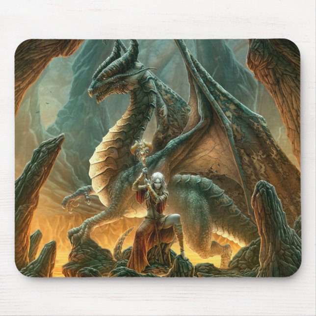 Alfombrilla De Ratón Dragón Mage Mousepad (Frente)