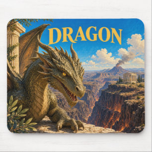 Alfombrilla De Ratón Dragón, Monstruo de Fantasía Gótica