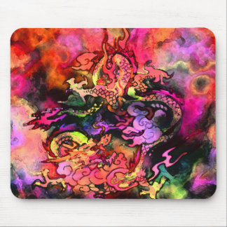 Alfombrilla De Ratón Dragón Mousepad #2 de la acuarela