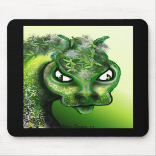 Alfombrilla De Ratón Dragón Mousepad de la hoja