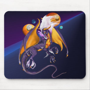 Alfombrilla De Ratón Dragón Mousepad de la lavanda