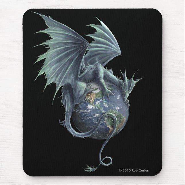 Alfombrilla De Ratón Dragón Mousepad de la tierra (Frente)