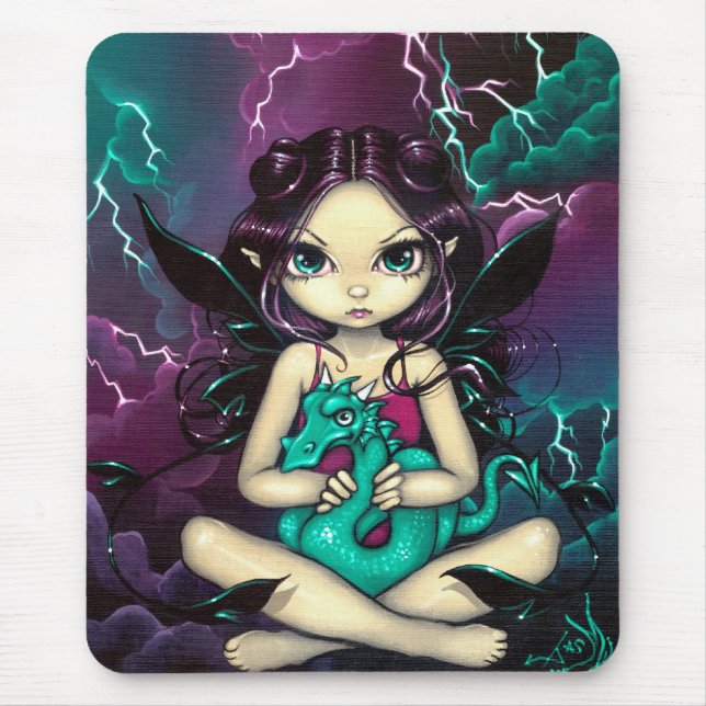 Alfombrilla De Ratón "Dragón" Mousepad de la tormenta del mascota (Frente)