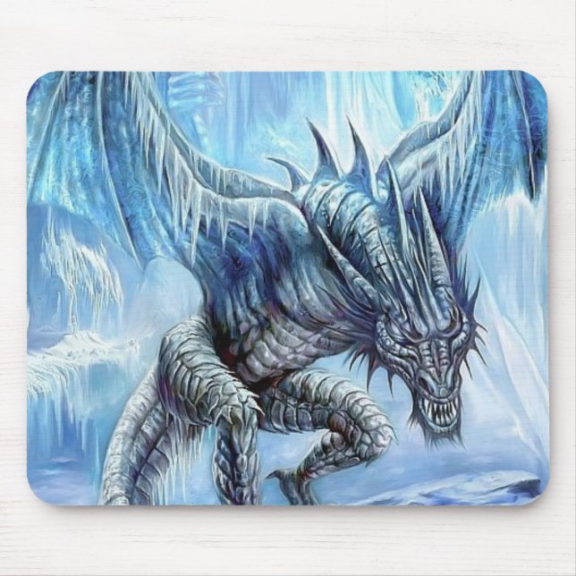 Alfombrilla De Ratón Dragón Mousepad del hielo (Frente)