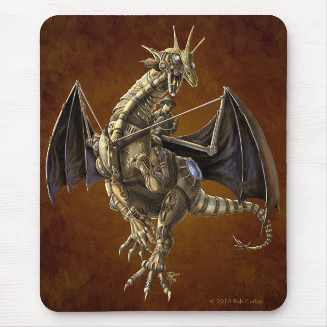 Alfombrilla De Ratón Dragón Mousepad del mecanismo (Frente)