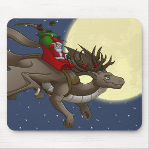 Alfombrilla De Ratón Dragón Mousepad del navidad