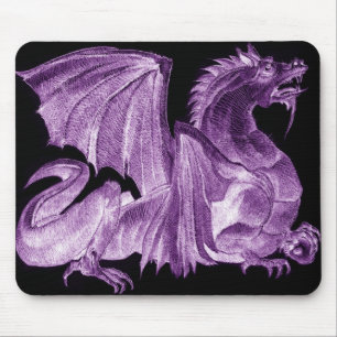 Alfombrilla De Ratón Dragón Mousepad púrpura principal