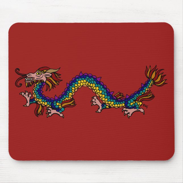 Alfombrilla De Ratón Dragón oriental (Frente)