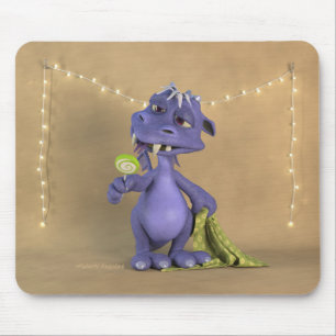 Alfombrilla De Ratón Dragón Púrpura con chupachups