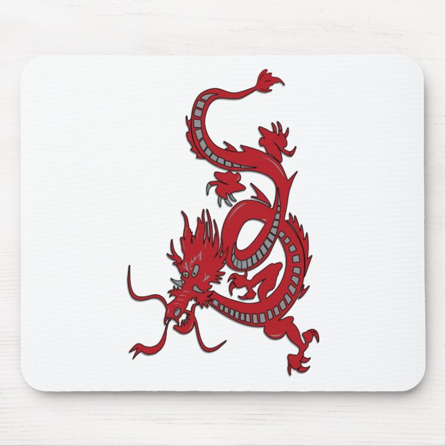Alfombrilla De Ratón Dragón Rojo - Año del Dragón (Frente)