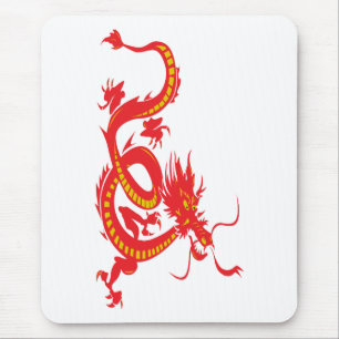 Alfombrilla De Ratón Dragón rojo chino de Año Nuevo