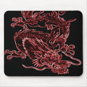 Alfombrilla De Ratón Dragón rojo Mousepad