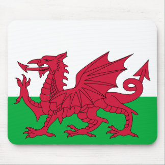 Alfombrilla De Ratón Dragón rojo patriótico de País de Gales Mousepad